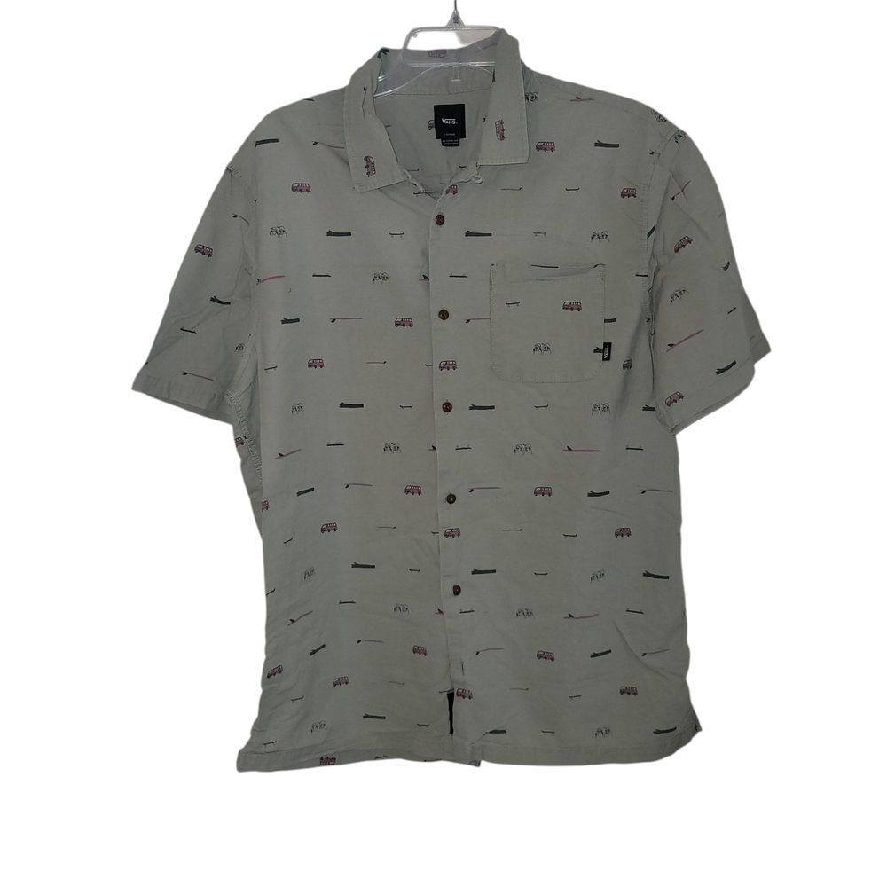 Vans Men's Green Short Sleeve Shirt